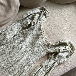 Elegant Long Sleeve Smocked Yuki Floral Maxi Dress